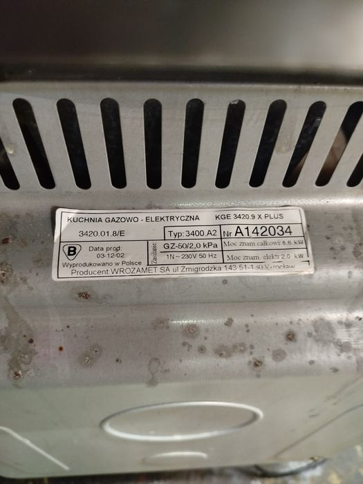 Kuchenka gazowa MasterCook, 50 cm