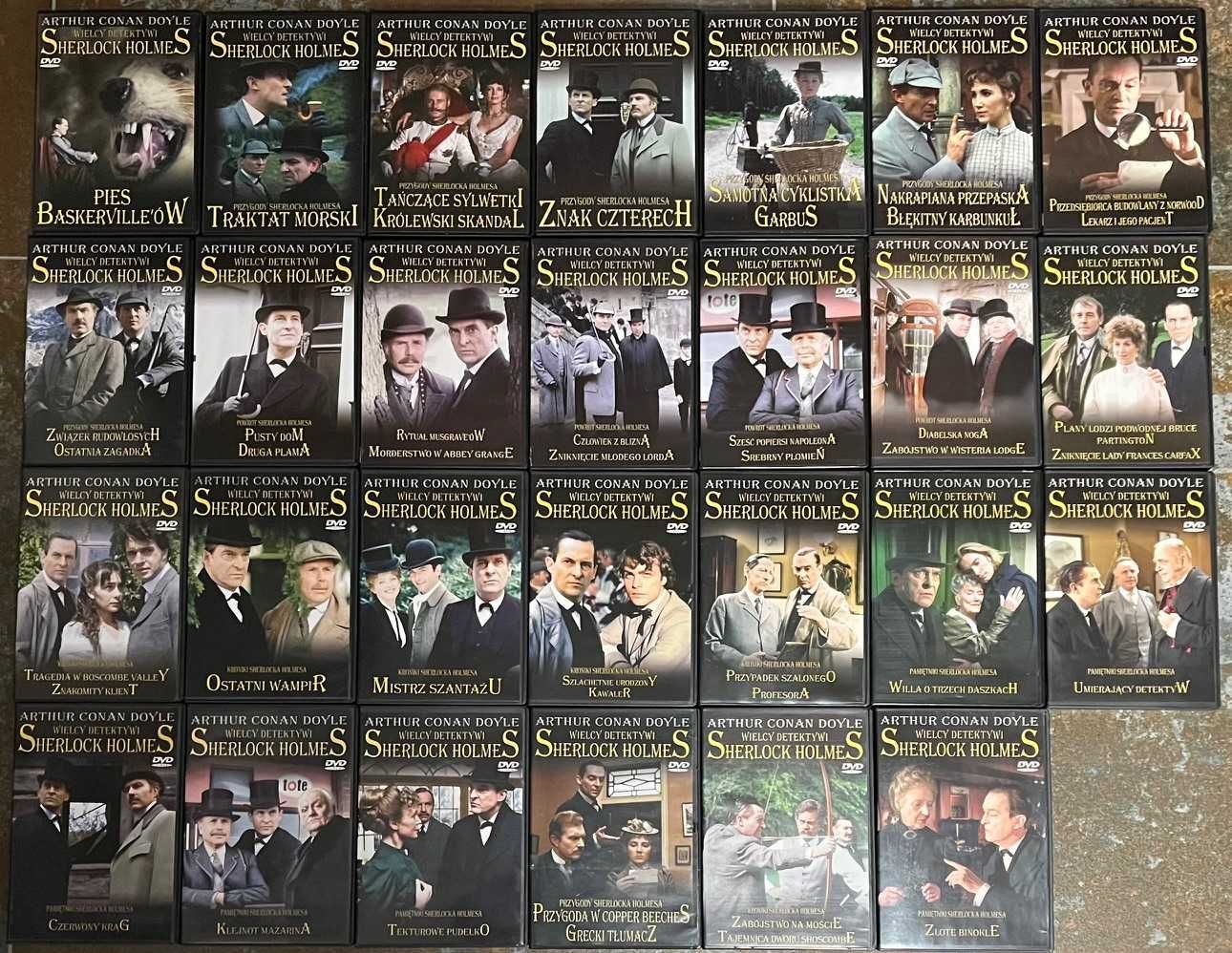 27xDVD  Wielcy detektywi Sherlock Holmes