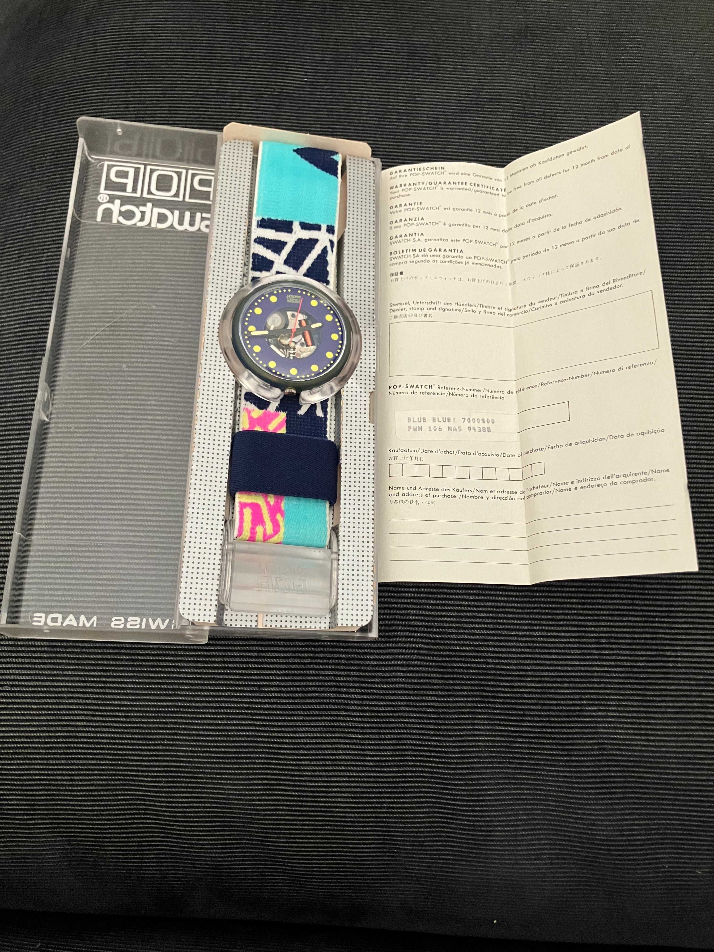 Vintage 1992 Pop Swatch – conjunto de 4 relógios