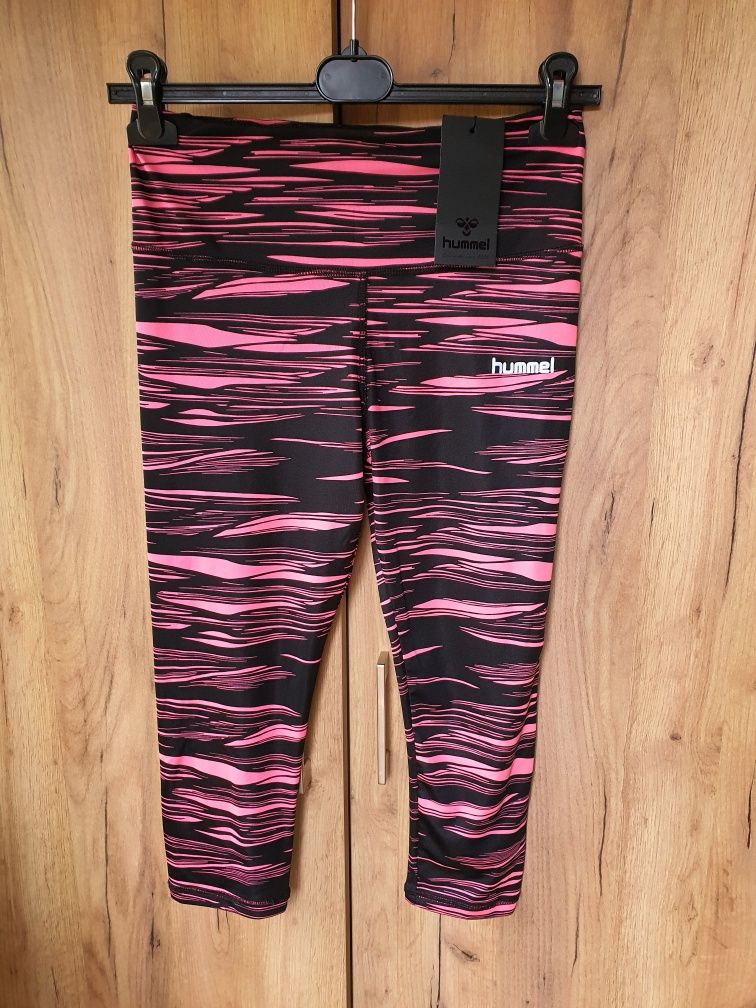 Legginsy 3/4 Hummel, rozmiar S, nowe z metką, system dryzone. Wymiary