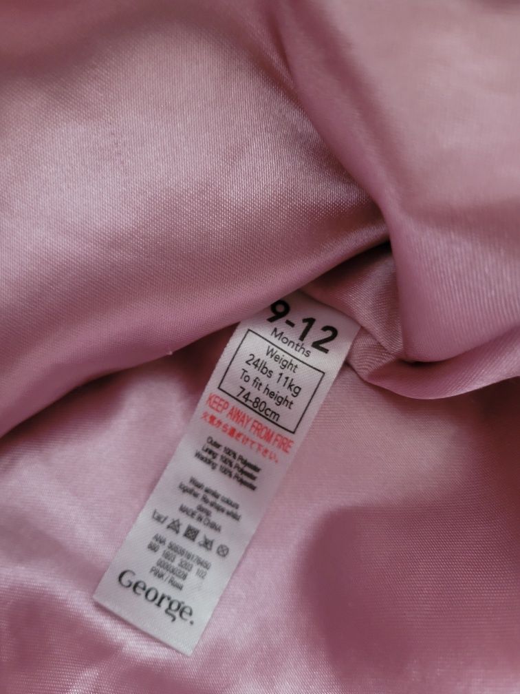 Futerko płaszczyk 74 80 do chrztu lub na okazję jak nowe
