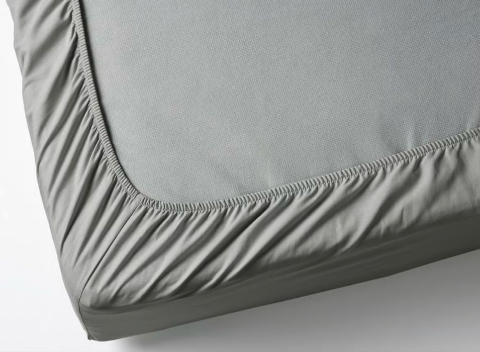 Ikea DVALA prześcieradło 140 x200 cm szare