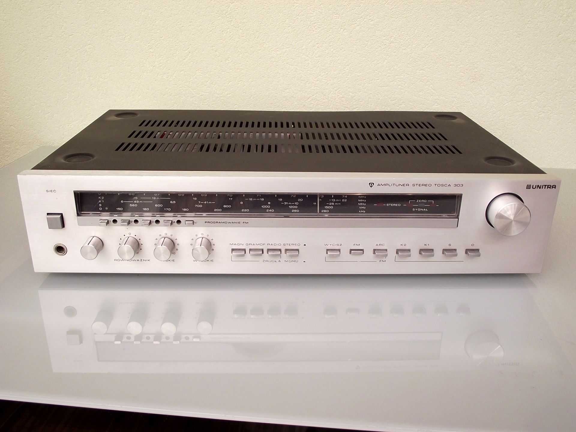 UNITRA - Wzmacniacz z radiem AWS-303 - Super stan! - Pełen orginał!