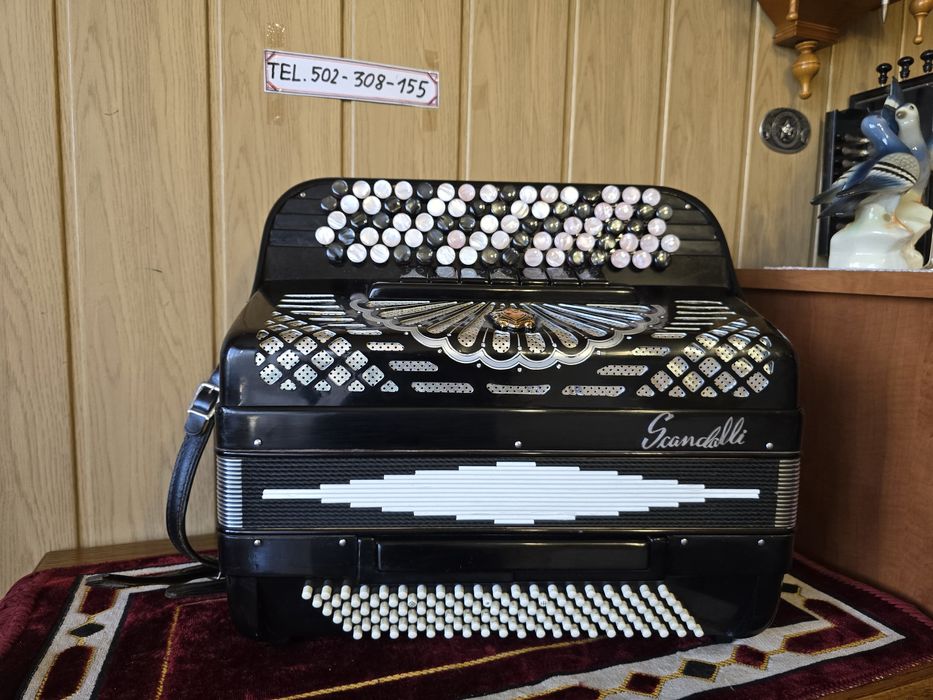 Akordeon Guzikowych Scandali 120bas trzy chóry gryf B
