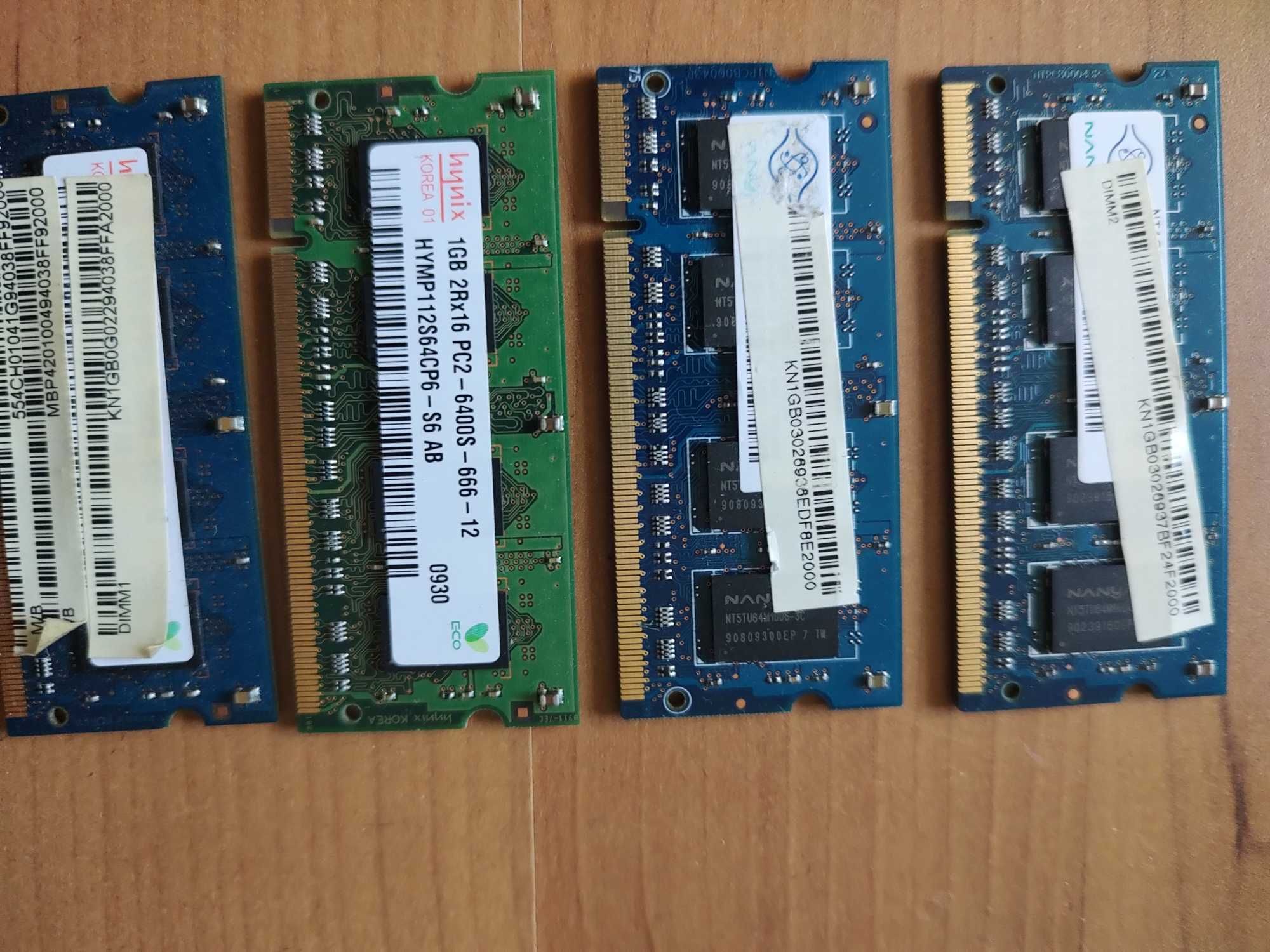 Оперативна пам'ять ноутбука DDR3 4gb, 2gb, 1gb. DDR2 1gb