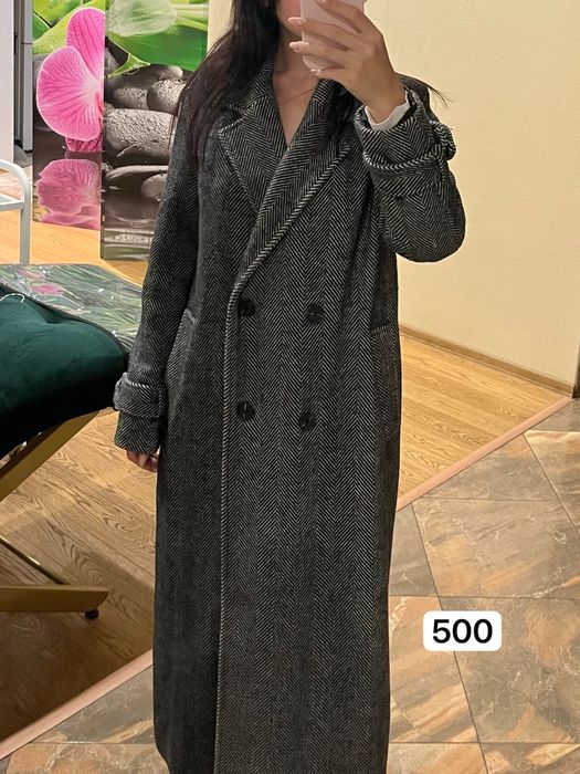 Пальто женское в гусиную лапку