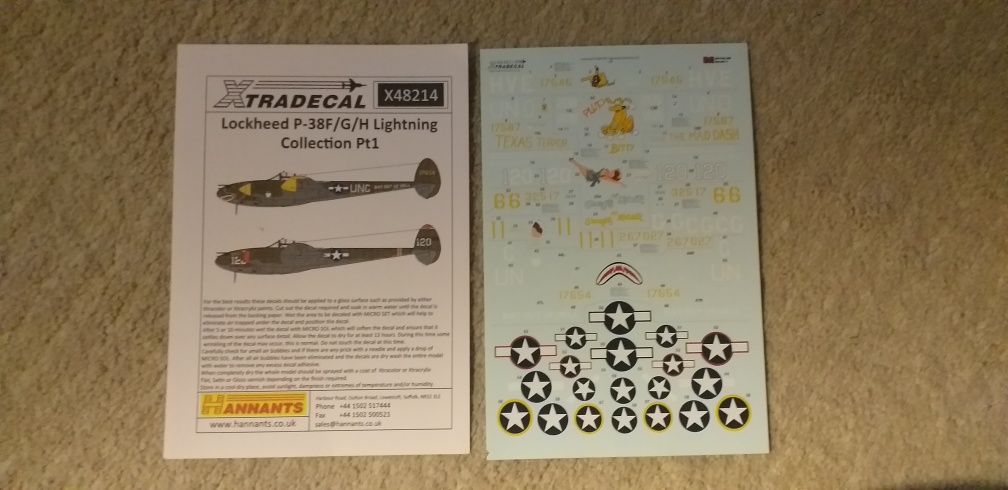 Model do sklejania p -38 h Lightning tamiya 1/48