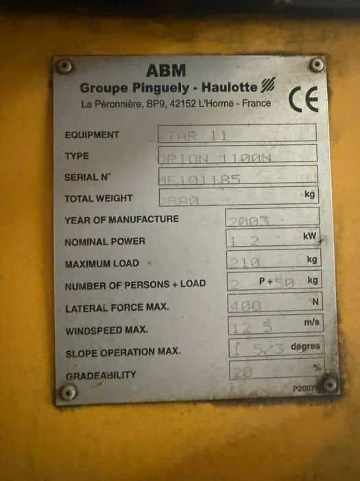 Zwyżka Podnośnik koszowy 11m Haulotte Star 11 bdb stan FV23%