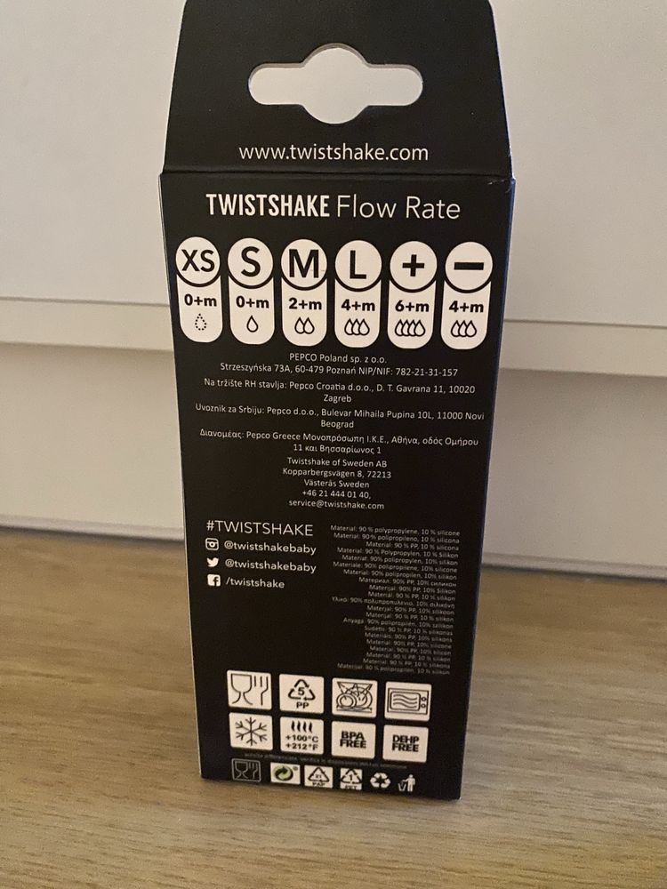 Nowy Twistshake zestaw do karmienia 6 elementów