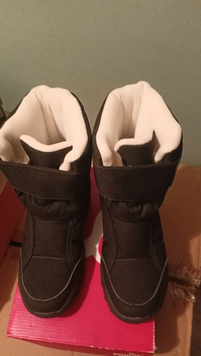 Buty zimowe na rzepy 35