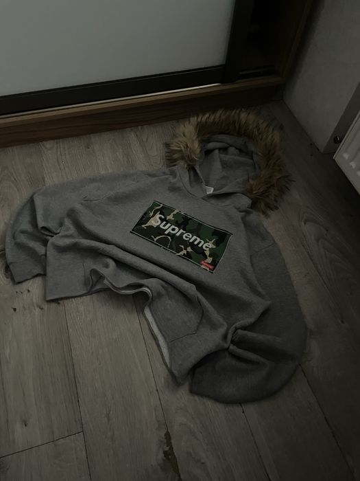 hoodie SUPREME ALASKA CAMO zip с мехом аляска куртка бомбер y2k opium