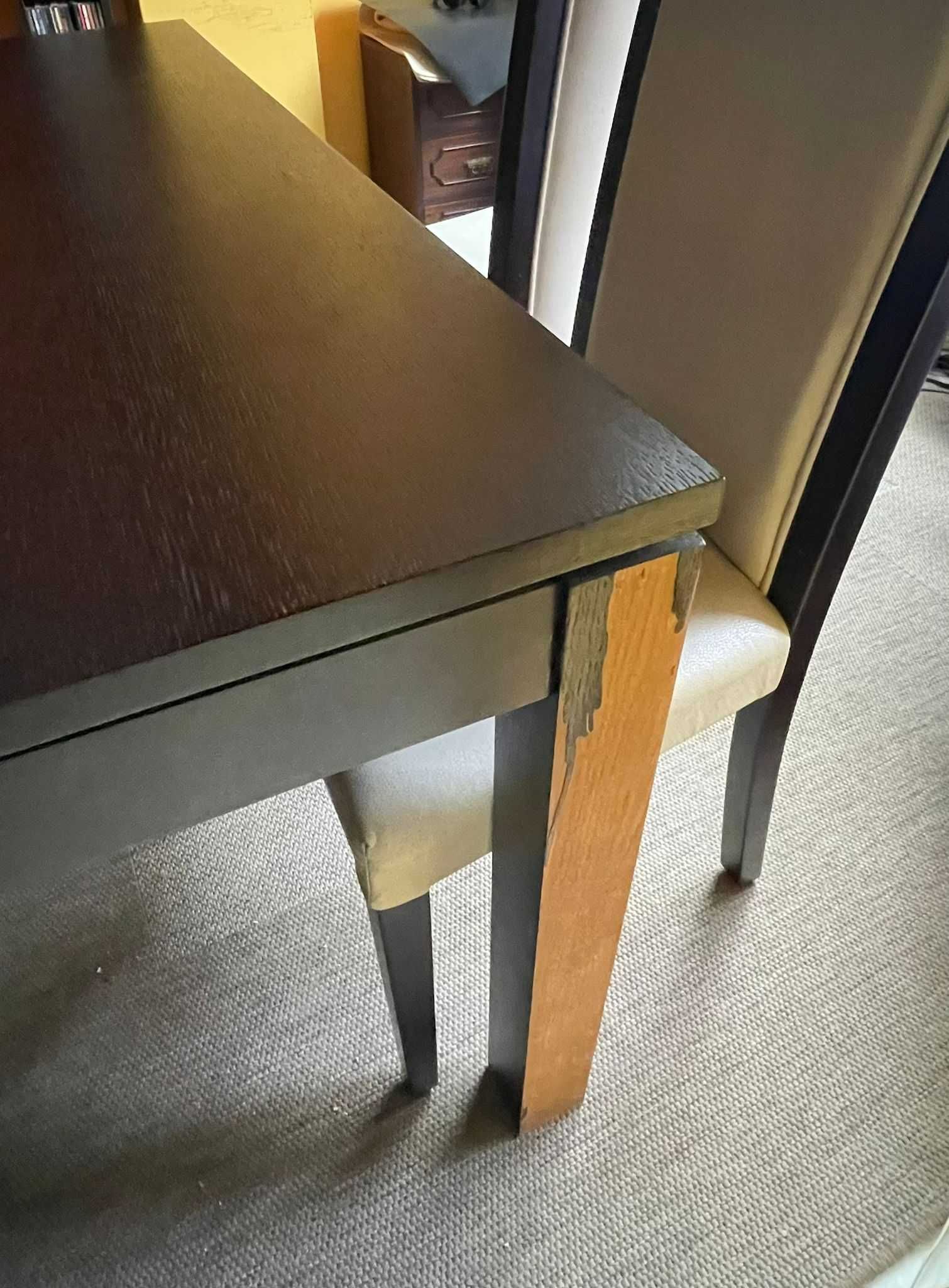 Mesa e cadeiras de sala de jantar | extensível