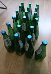 Zielone butelki z zakrętkami 700 ml 19 szt