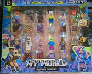 Minecraft Duży zestaw 12 figurek+ 12 klocków magnetycznych -wyslka24h