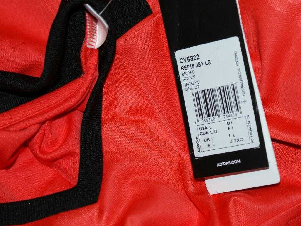 Adidas sportowa koszulka męska longsleeve red L