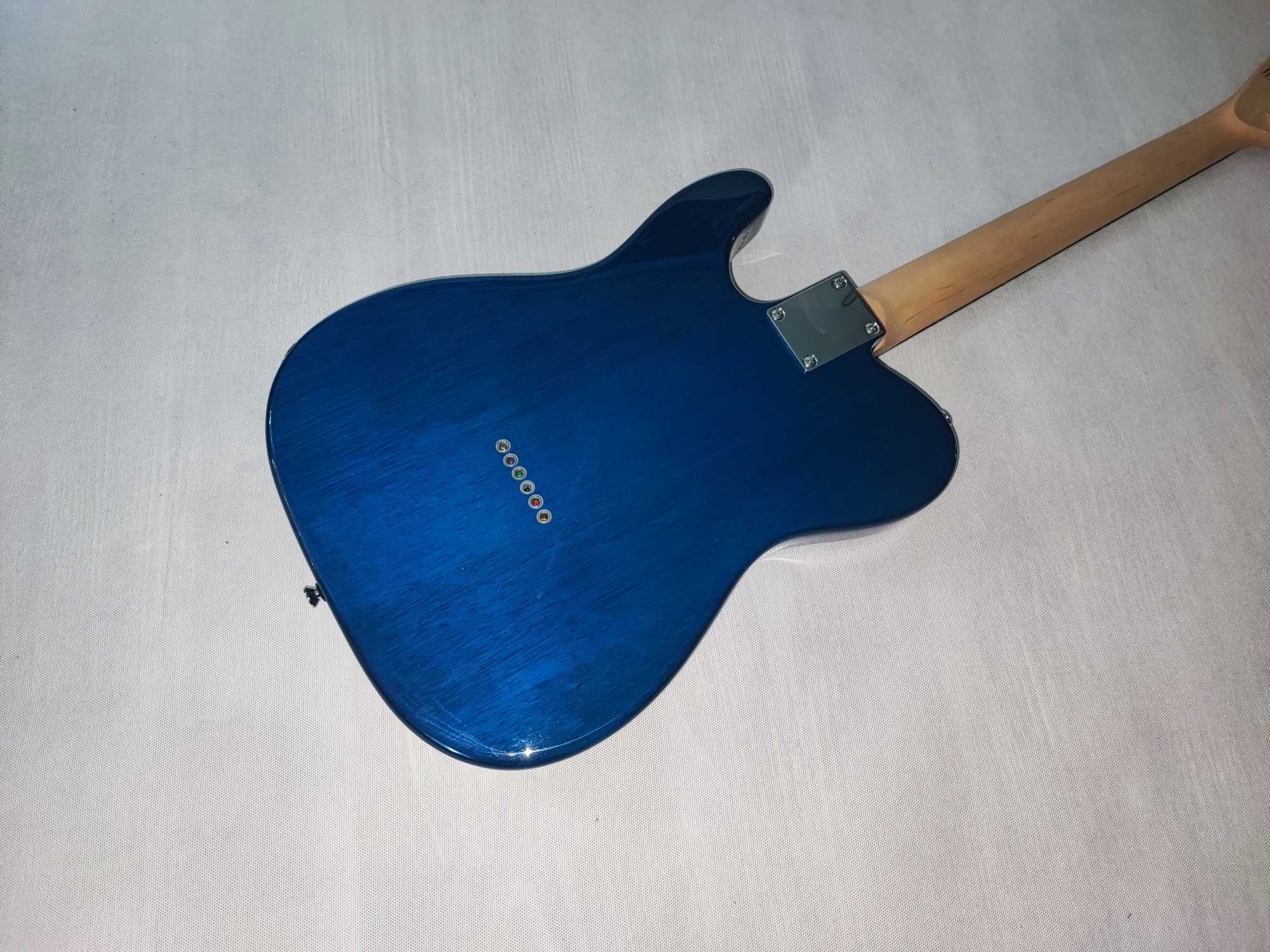 Harley Benton TE-90QM HH Trans Blue nowy TELECASTER - ustawiony!