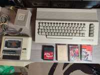 Commodore 64 magnetofon gry joystick