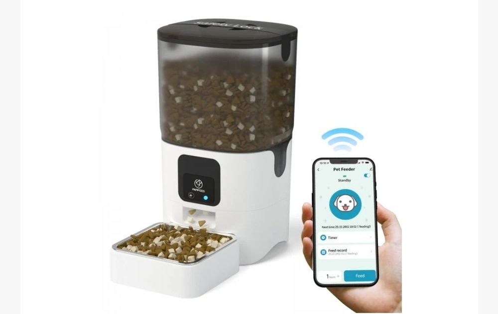 Alimentador Automático Inteligente WiFi c/ App (Cães e Gatos) - NOVO