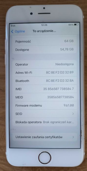 Apple Iphone 6s 64 GB;