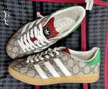 Кросовки кеды Adidas gazelle x gucci женские!