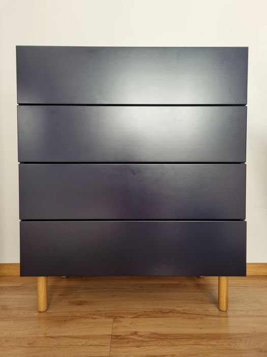 Komoda granatowa 4 szuflady