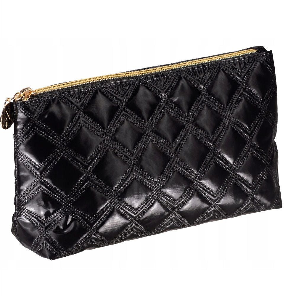 Inter Vion Gold & Black kosmetyczka pikowana czarna