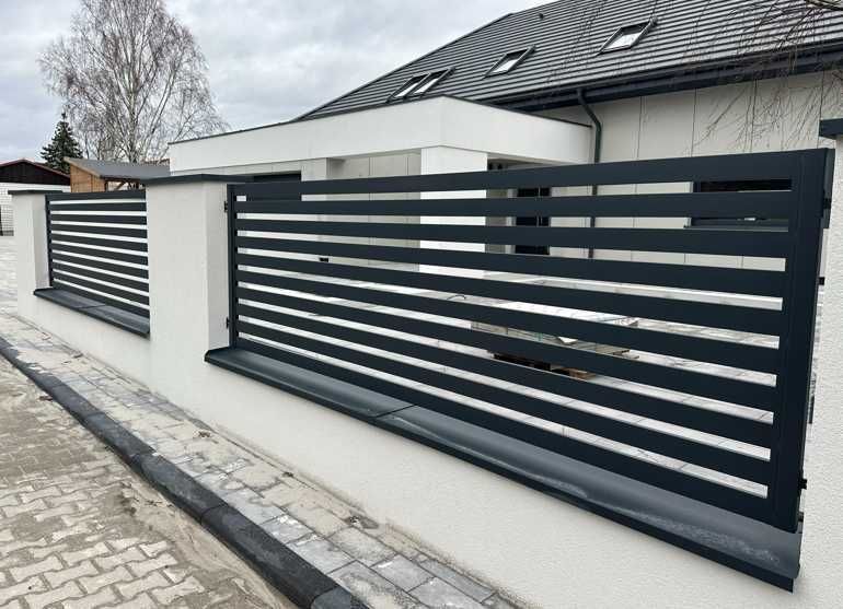 Ogrodzenie palisadowe lamele poziome palisada pozioma PRODUCENT!