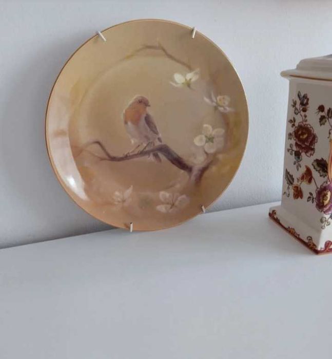Unikat talerz porcelanowy Country Artists by Dean Kebdrick Birds ptak