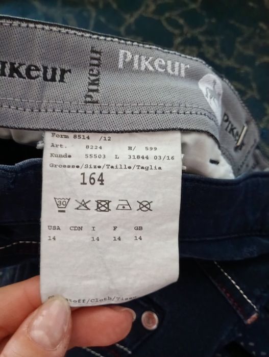 Bryczesy piker rozmiar 164