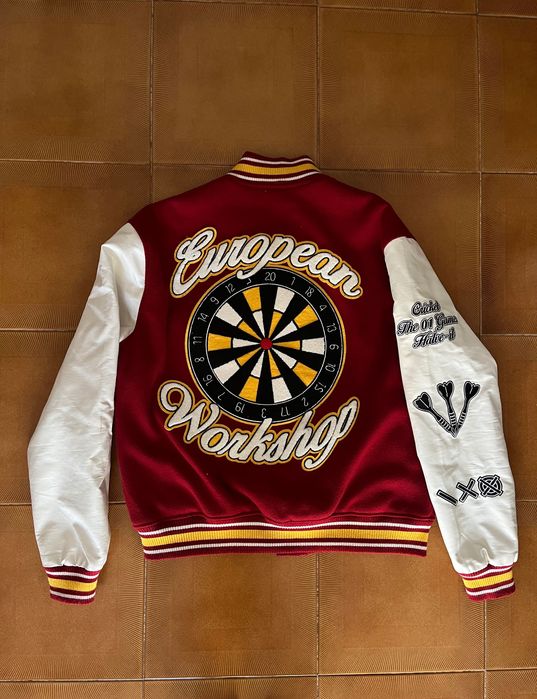 Casaco Pull&Bear (Medium Varsity Jacket - Vermelho e Branco)