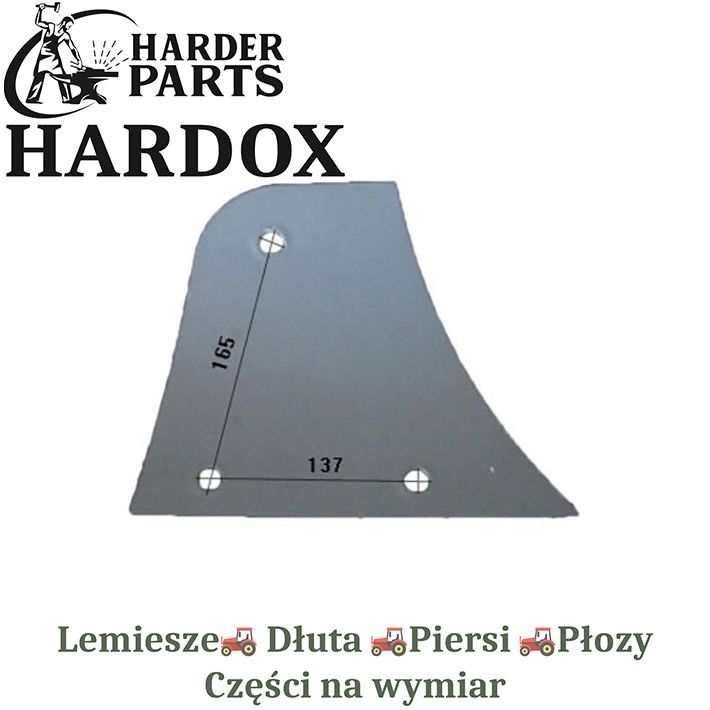Pierś Niemeyer HARDOX 24080/P części do pługa 2X lepsze niż Borowe