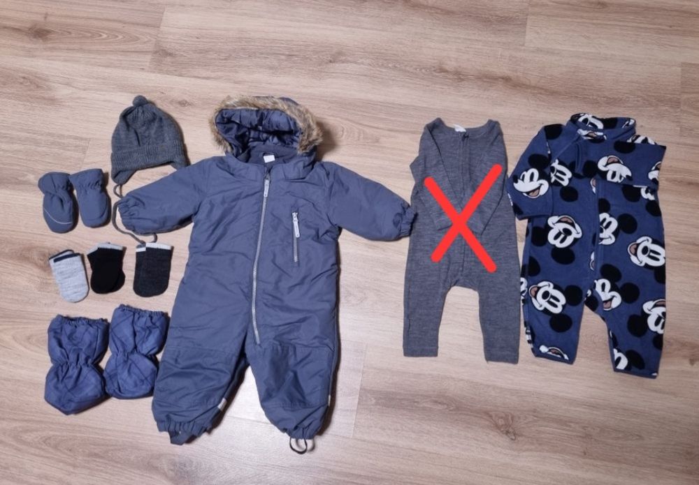 Зимовий комплект для малюка h&m, p. 68 3-6 міс