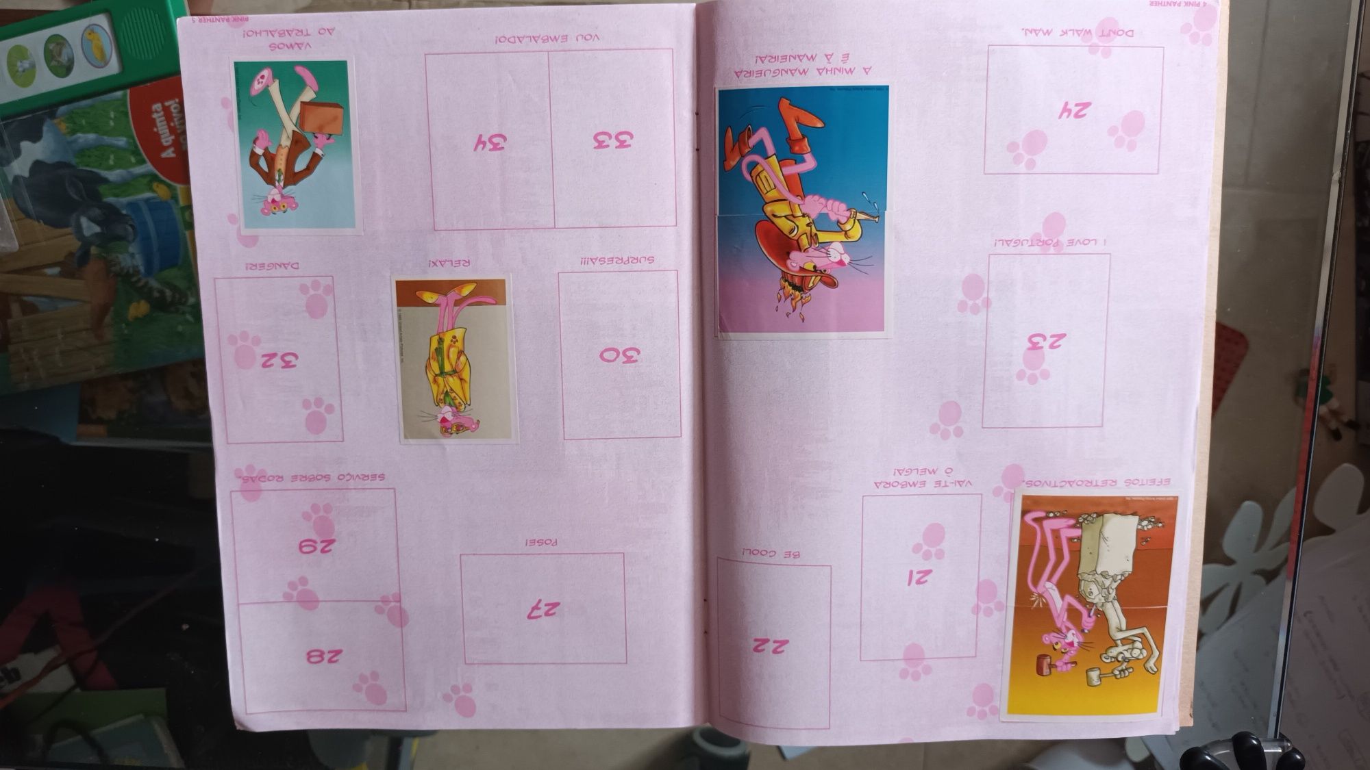 Caderneta Pantera cor de rosa - Ulifer 1996