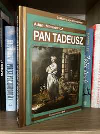 Książka w twardej oprawie Pan Tadeusz z opracowaniem