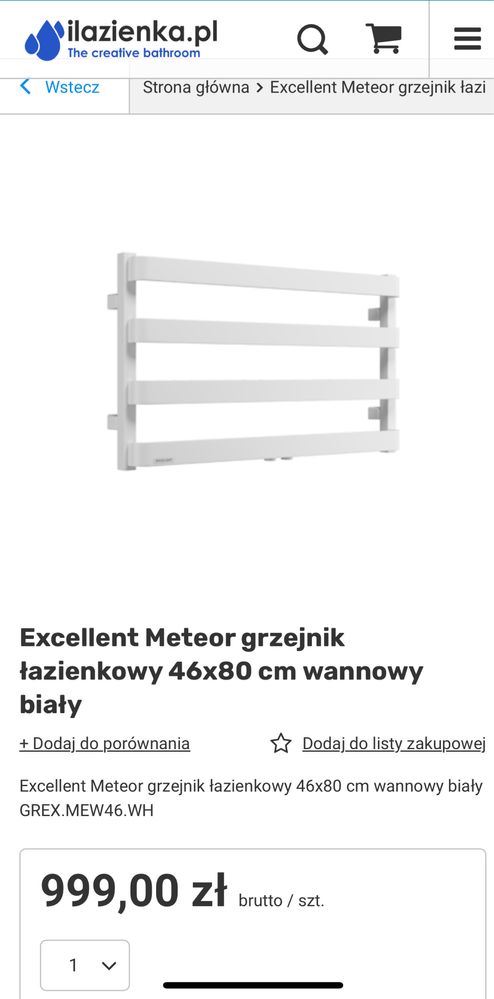 Nowy grzejnik excellent meteor 460x800