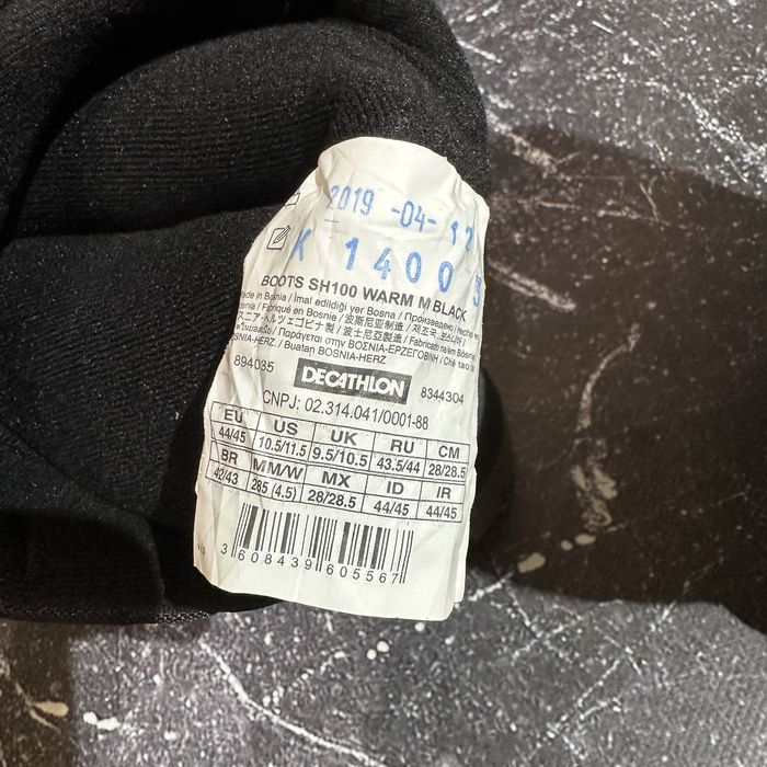 Зимові утеплені черевики Quechua Waterproof 44/45 розмір 28/28.5 см