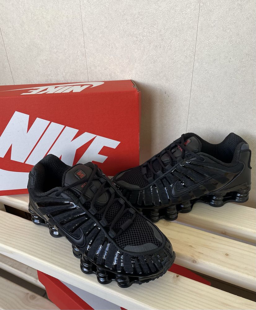 Кросівки Nike Shox TL "Triple Black" | Кросівки найки шокс