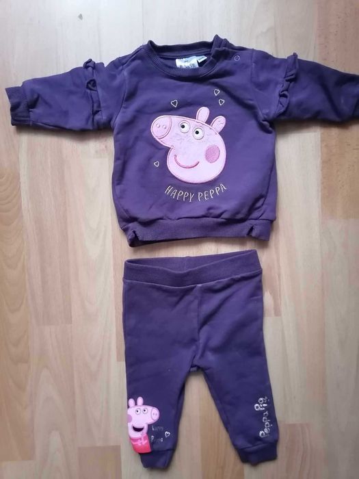 Dres niemowlęcy Bluza Spodnie CoolClub Świnka Peppa rozm.62