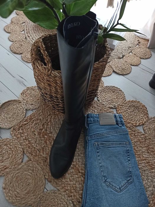 Buty kozaki oficerki skórzane Ryłko 39