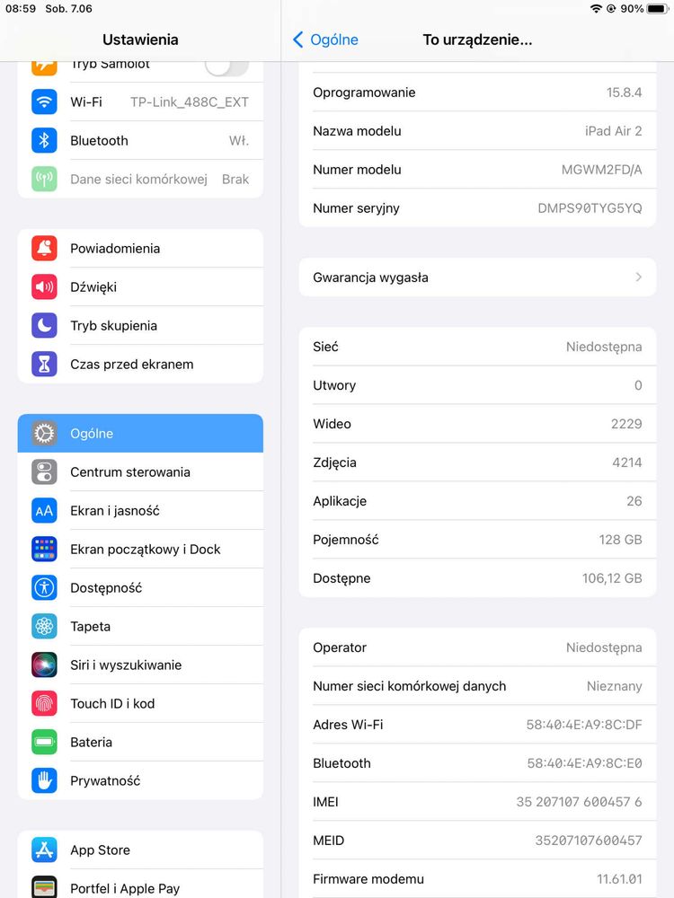 Tablet iPhone iPad Air