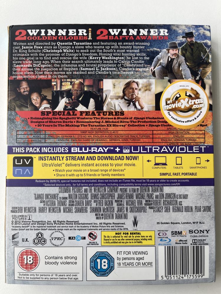 Django Blu-ray Quentin Tarantino