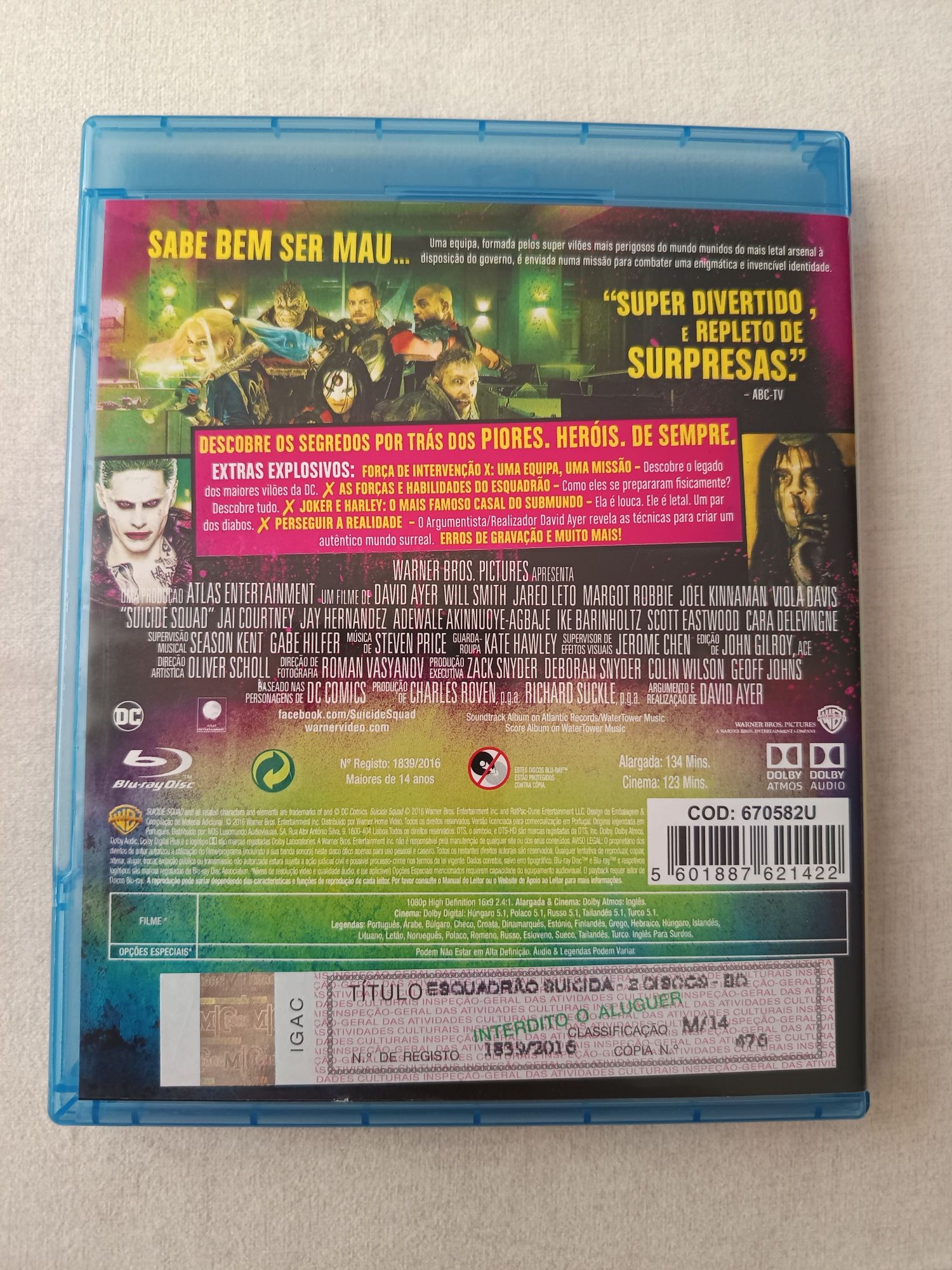 Blu-ray esquadrão suicida