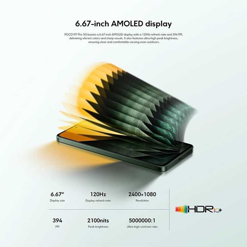 Смартфон Xiaomi Poco M7 Pro 5G NFC (8/256 Гб, з блоком живлення)