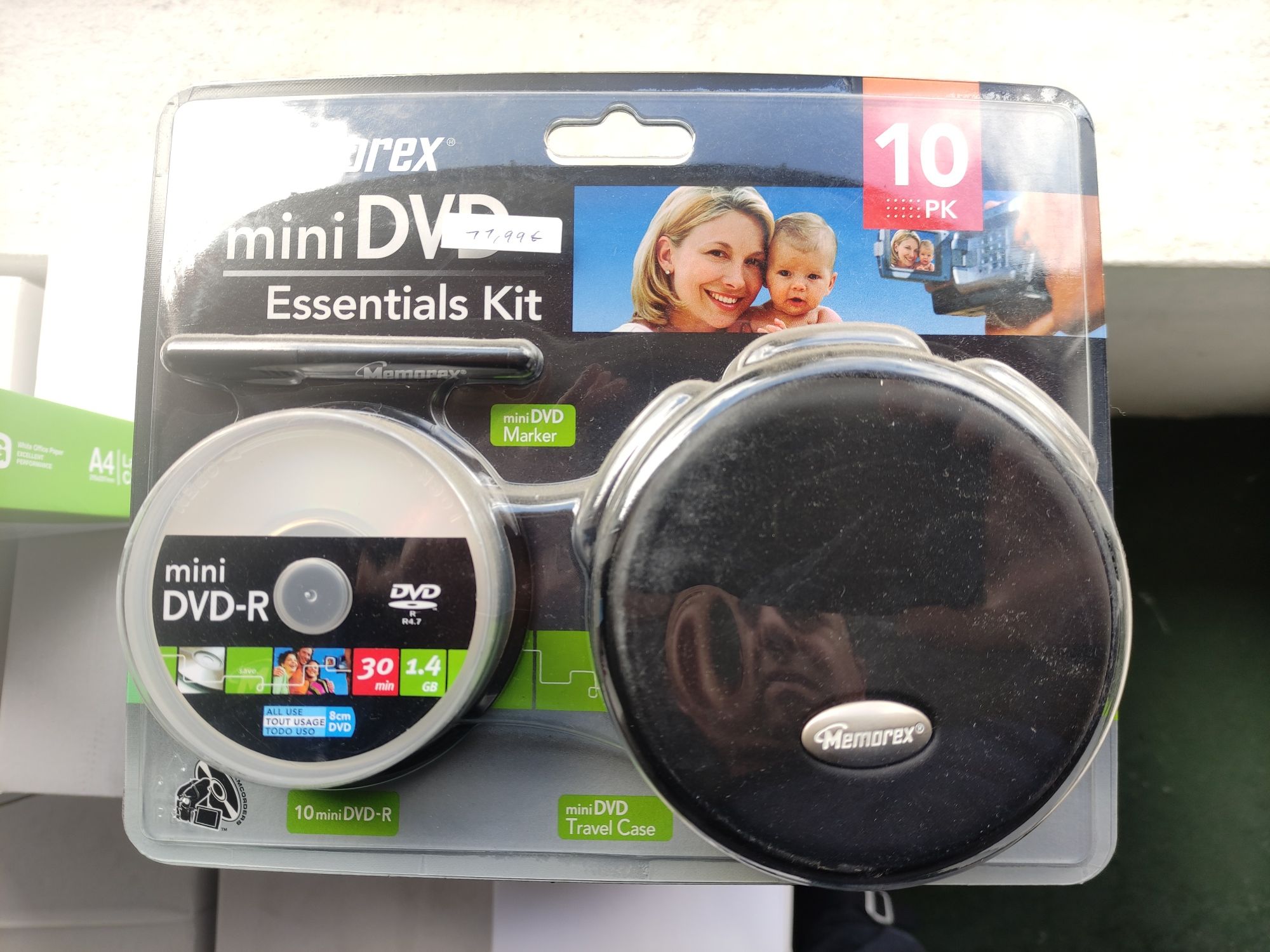 Memorex mini DVD-R 1.4Gb 30mins kit essencial dvd csout0058