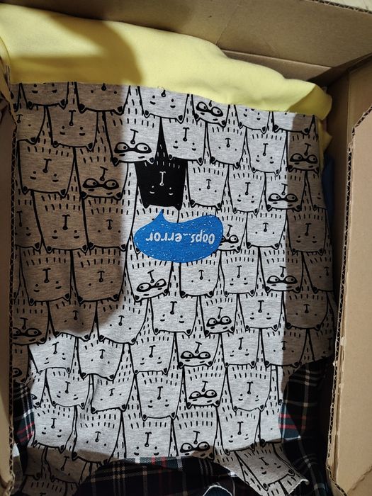 Karton ścinek materiały dresówka jersey Minecraft  koparki