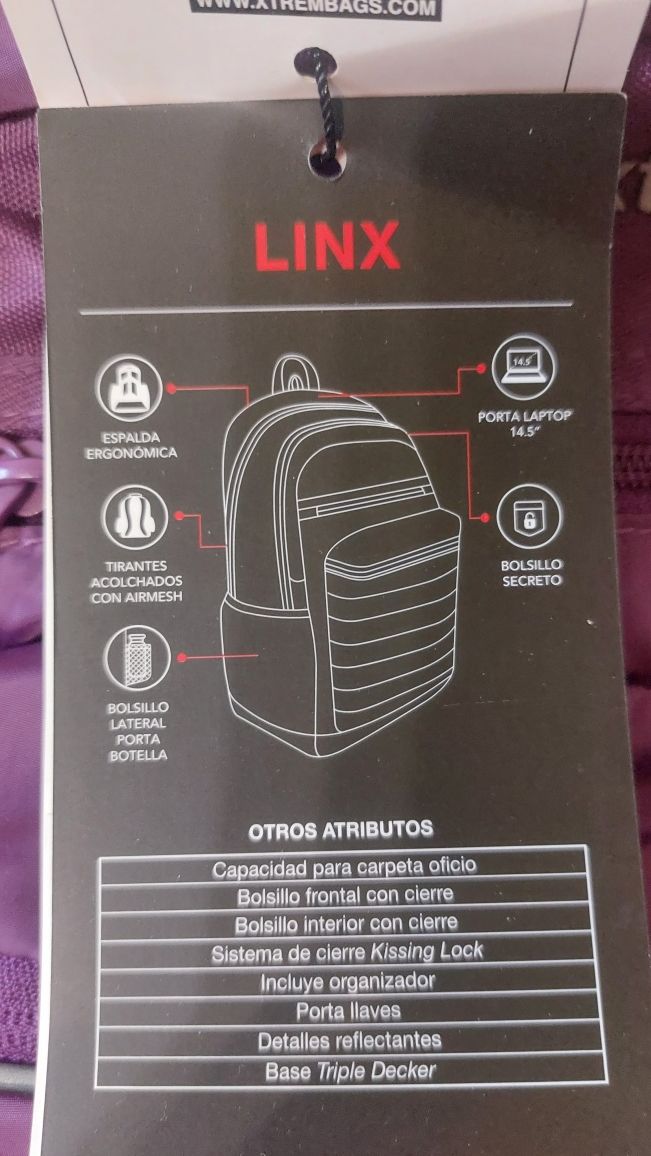 Оригинал! Продам новый женский рюкзак Linx Èxtrem.