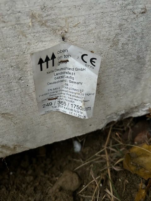 Nadproża Ytong góra