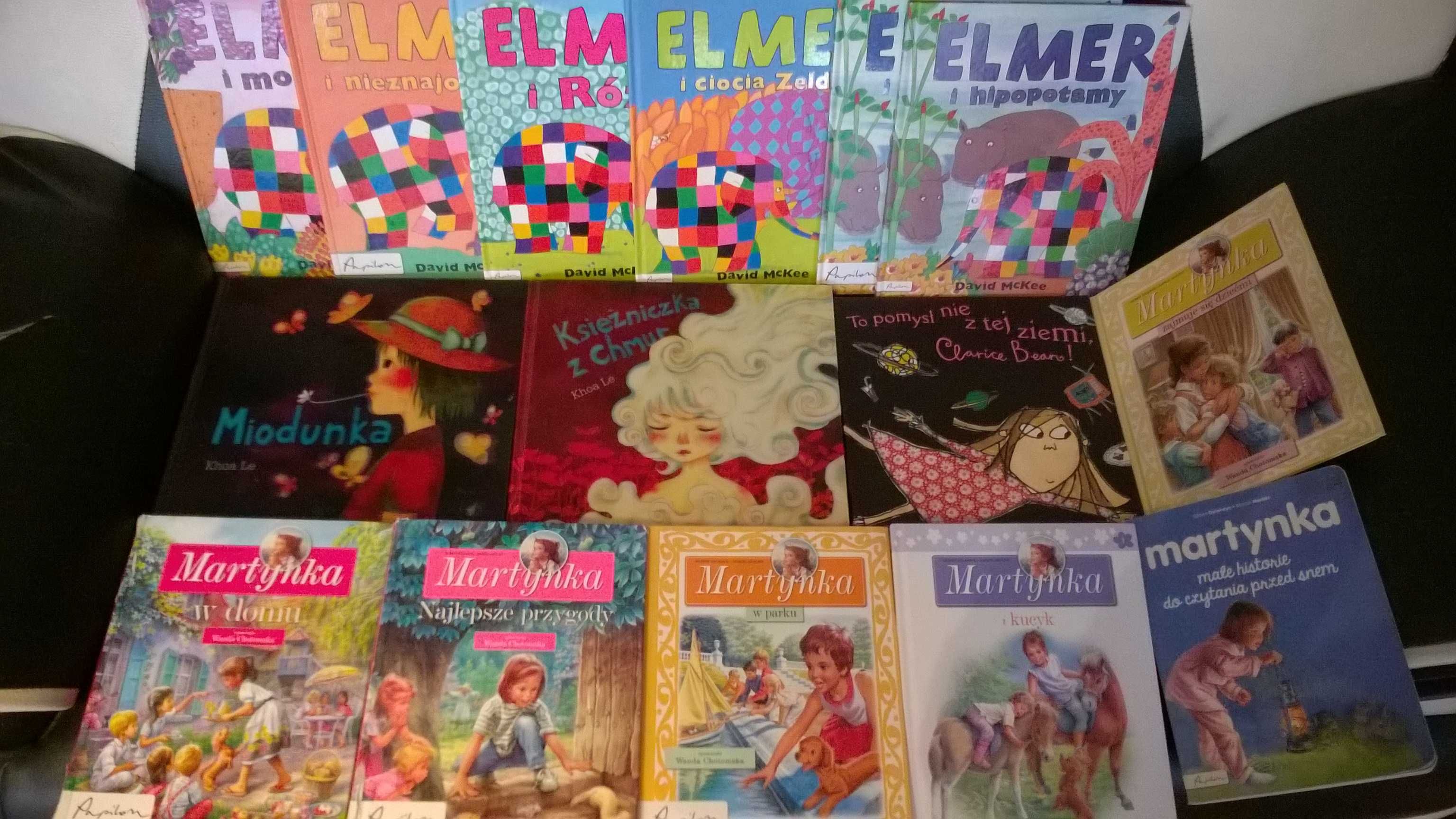 Książeczki książki dla dzieci Elmer Miodunka Martynka aktualne