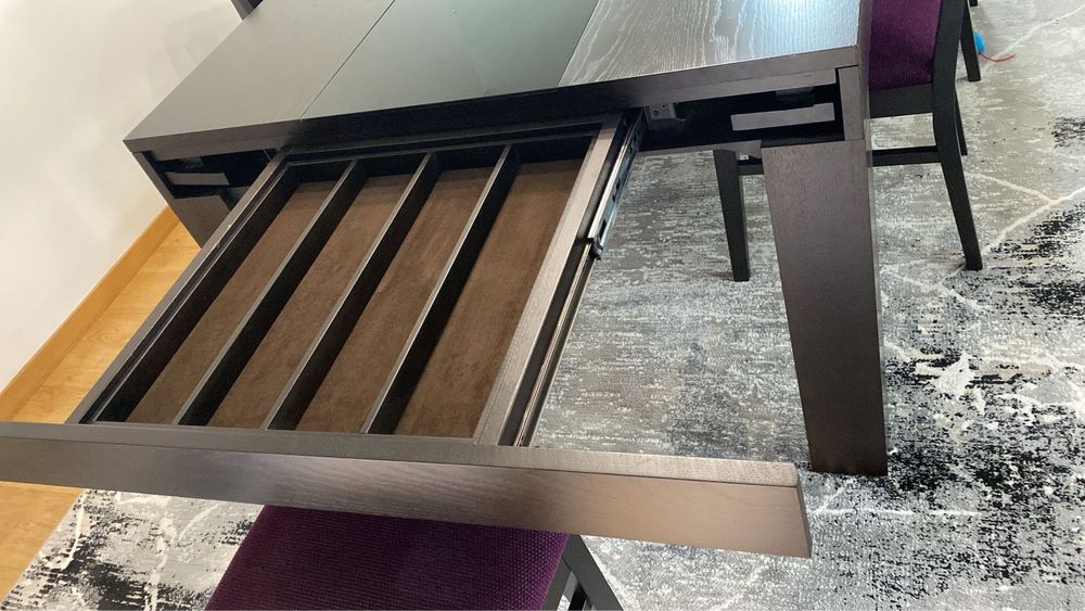 Mesa sala jantar extensível madeira maciça