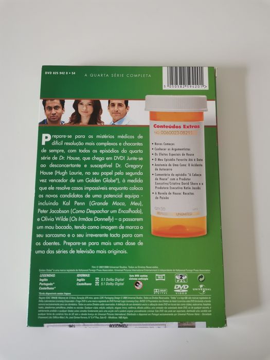 Dr House MD Série em DVD em excelente estado Temporadas 1/2/3/4/5/6